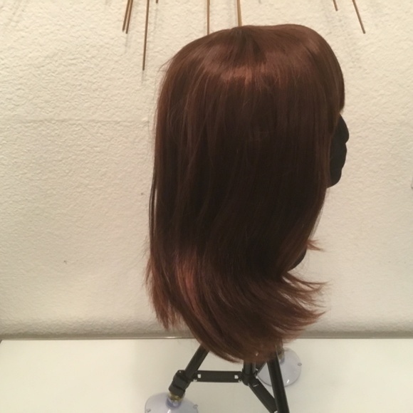 14 inch auburn wig with bangs - Picture 2 of 8